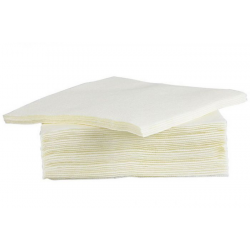 Serviettes en papier crème